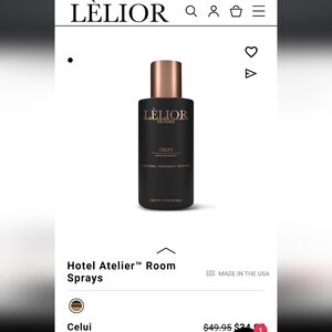 NWT Set Of Two Lèloir De Paris Celui Room Fragrance - Leather/Cinnamon/Vetiver